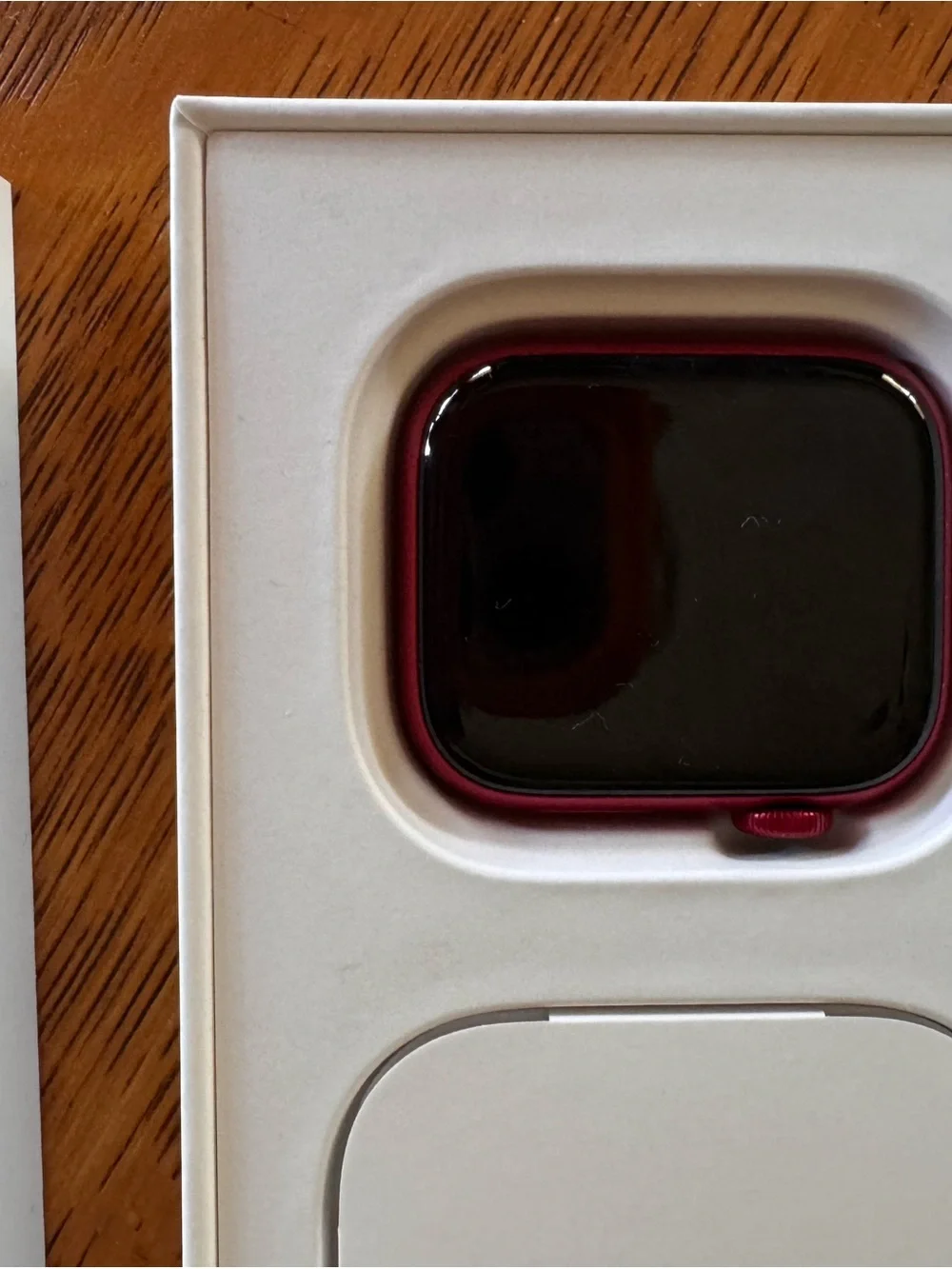 Apple Watch Series 7 with Red Sport Band - GPS - 42mm case